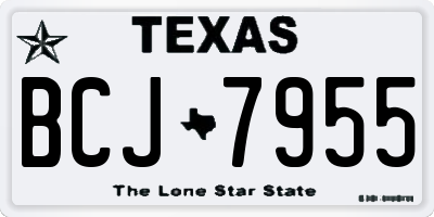 TX license plate BCJ7955