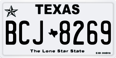 TX license plate BCJ8269