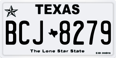 TX license plate BCJ8279
