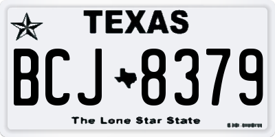 TX license plate BCJ8379