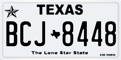 TX license plate BCJ8448