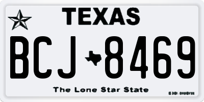 TX license plate BCJ8469