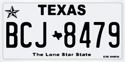 TX license plate BCJ8479