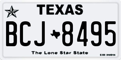 TX license plate BCJ8495