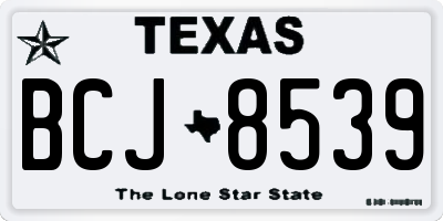 TX license plate BCJ8539