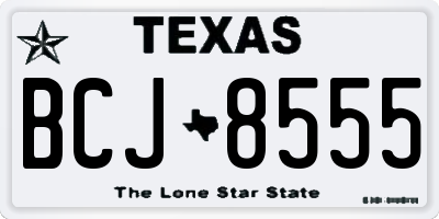 TX license plate BCJ8555