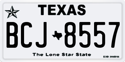 TX license plate BCJ8557