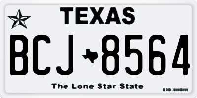 TX license plate BCJ8564
