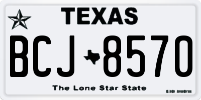 TX license plate BCJ8570