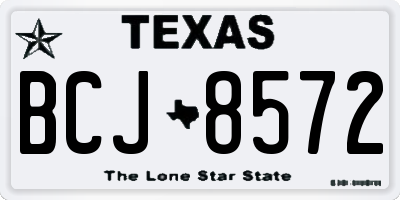 TX license plate BCJ8572