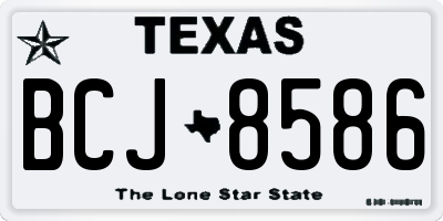 TX license plate BCJ8586