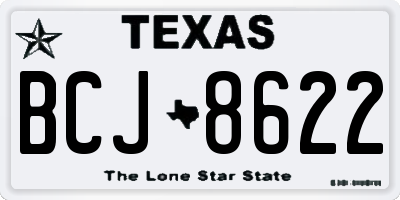 TX license plate BCJ8622