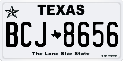 TX license plate BCJ8656
