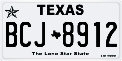 TX license plate BCJ8912