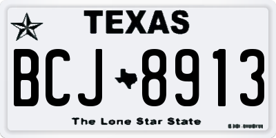 TX license plate BCJ8913