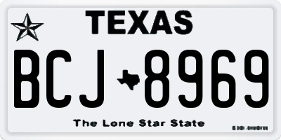 TX license plate BCJ8969