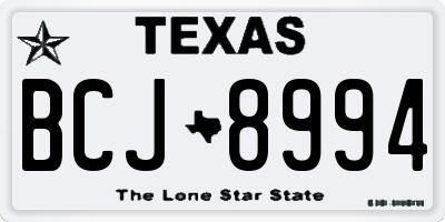 TX license plate BCJ8994