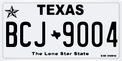 TX license plate BCJ9004