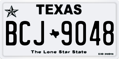 TX license plate BCJ9048