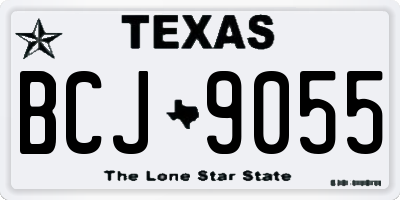 TX license plate BCJ9055