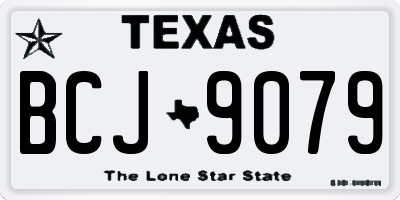 TX license plate BCJ9079