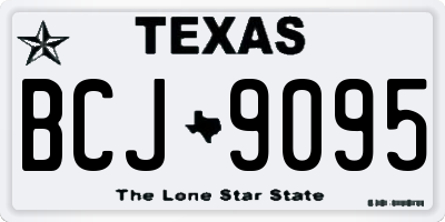 TX license plate BCJ9095
