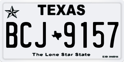 TX license plate BCJ9157
