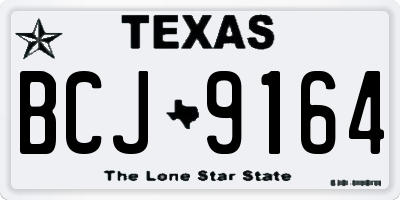 TX license plate BCJ9164