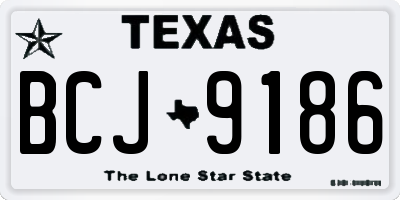 TX license plate BCJ9186