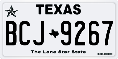 TX license plate BCJ9267