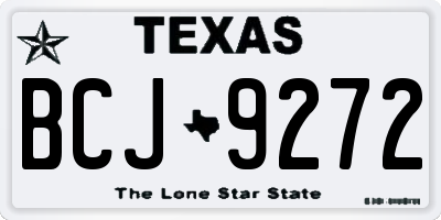 TX license plate BCJ9272