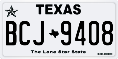 TX license plate BCJ9408