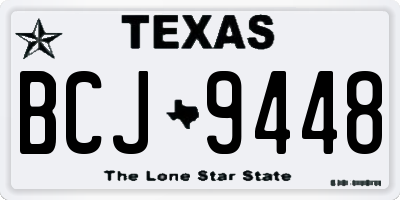 TX license plate BCJ9448