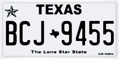TX license plate BCJ9455