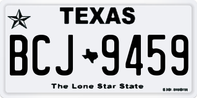 TX license plate BCJ9459