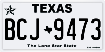 TX license plate BCJ9473