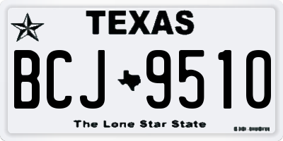 TX license plate BCJ9510