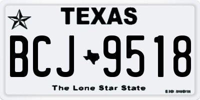 TX license plate BCJ9518
