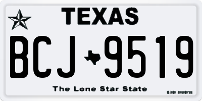 TX license plate BCJ9519