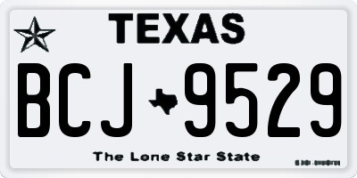 TX license plate BCJ9529