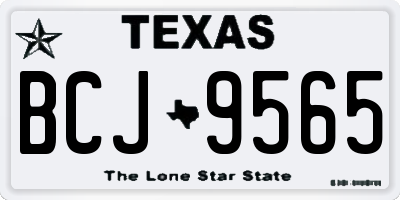 TX license plate BCJ9565