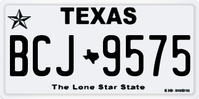 TX license plate BCJ9575