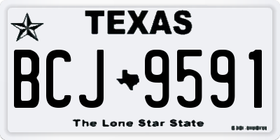 TX license plate BCJ9591