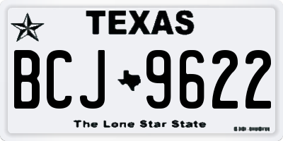 TX license plate BCJ9622