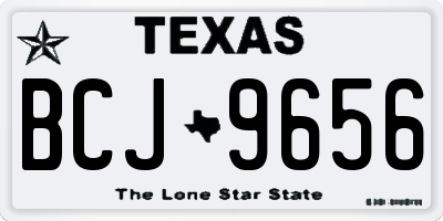 TX license plate BCJ9656