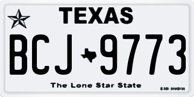 TX license plate BCJ9773