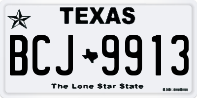 TX license plate BCJ9913