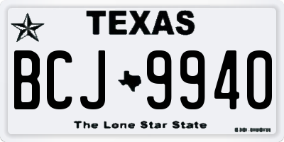 TX license plate BCJ9940