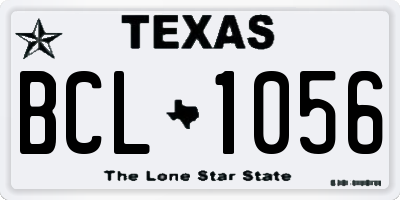 TX license plate BCL1056