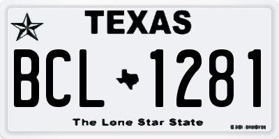 TX license plate BCL1281